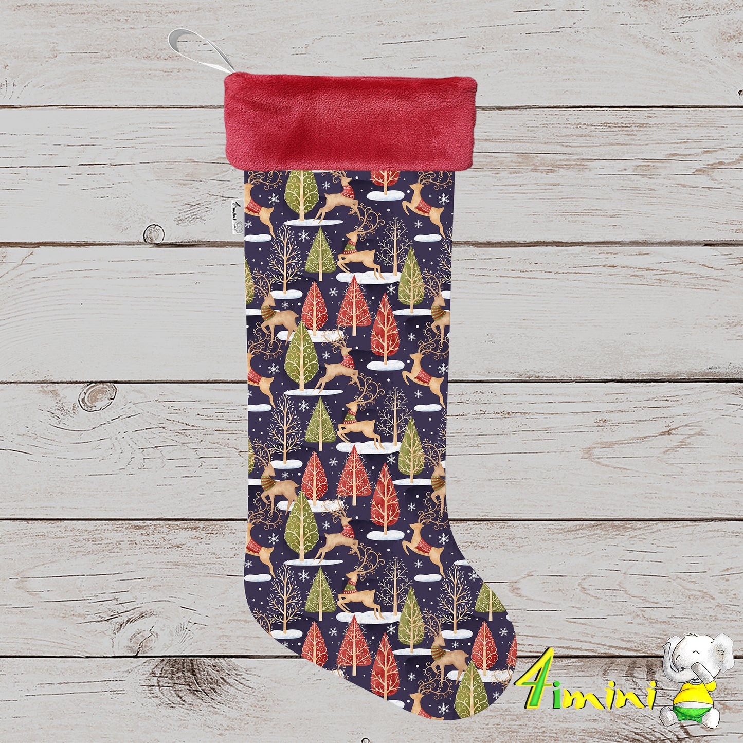 Bas de Noël - Saut du renne