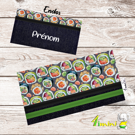 Protège carnet - Sushi