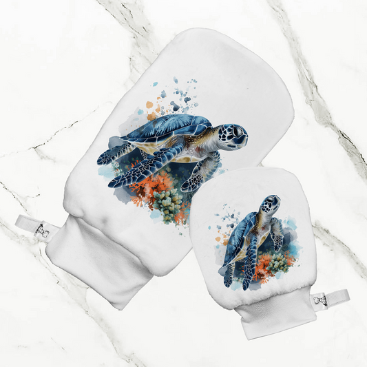 Tortue de mer - Mitaine de bain