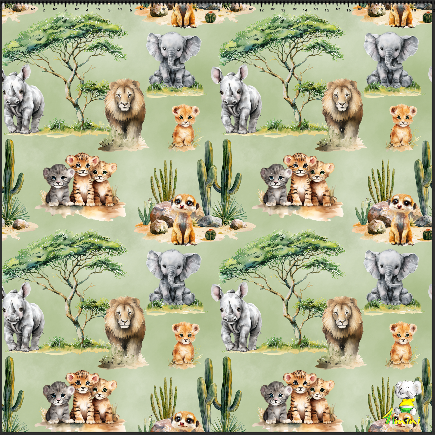 Voyage à la savane - Mousseline