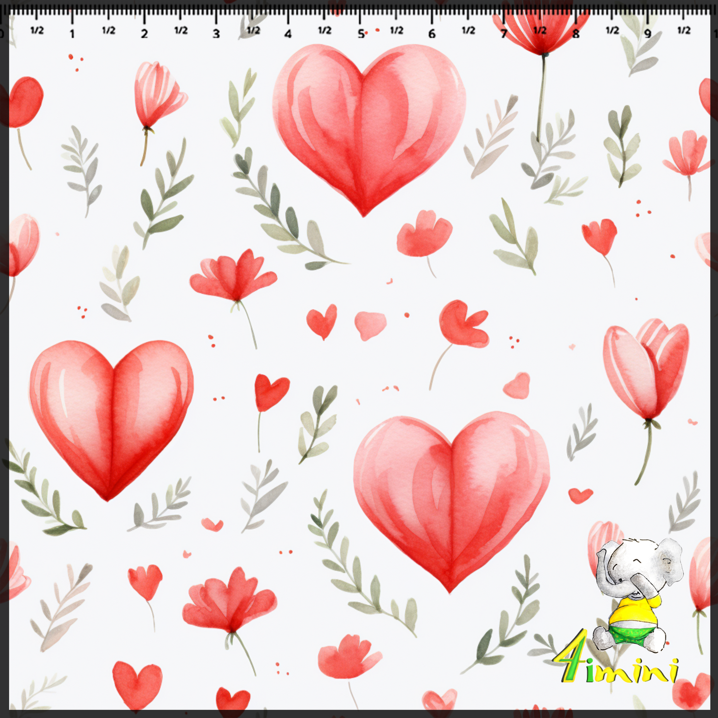 Doudou en minky - Coeur en feuilles
