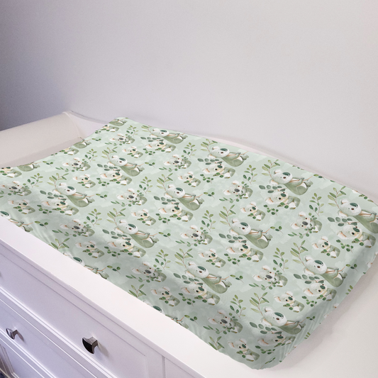 Housse de matelas à langer - Koala et feuillage