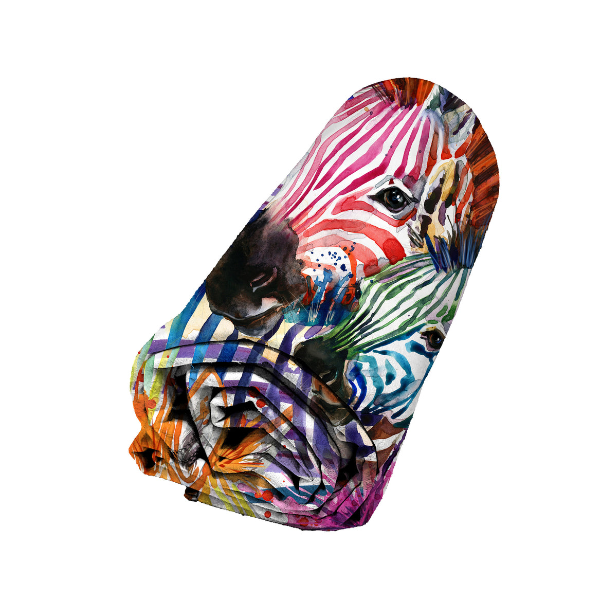 Serviette de plage - Zèbre coloré