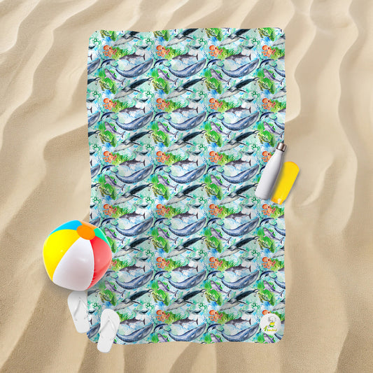 Serviette de plage - Animaux marins