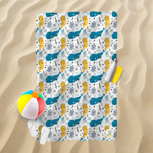 Serviette de plage - Cavalier de la mer