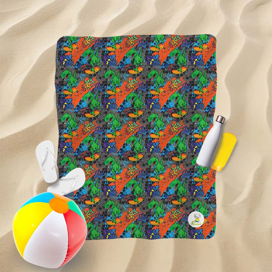 Serviette de plage - Dino de rue