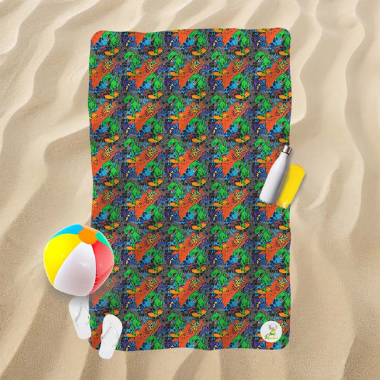 Serviette de plage - Dino de rue