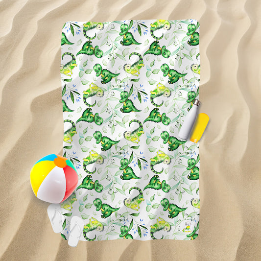Serviette de plage - Feuillage de dragonne