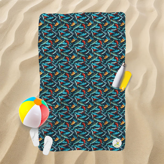 Serviette de plage - L'appât de pêche