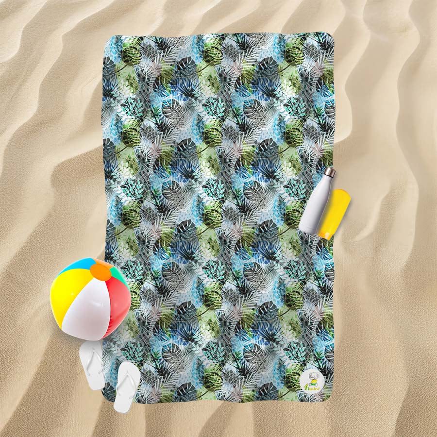 Serviette de plage - L'effet feuillage