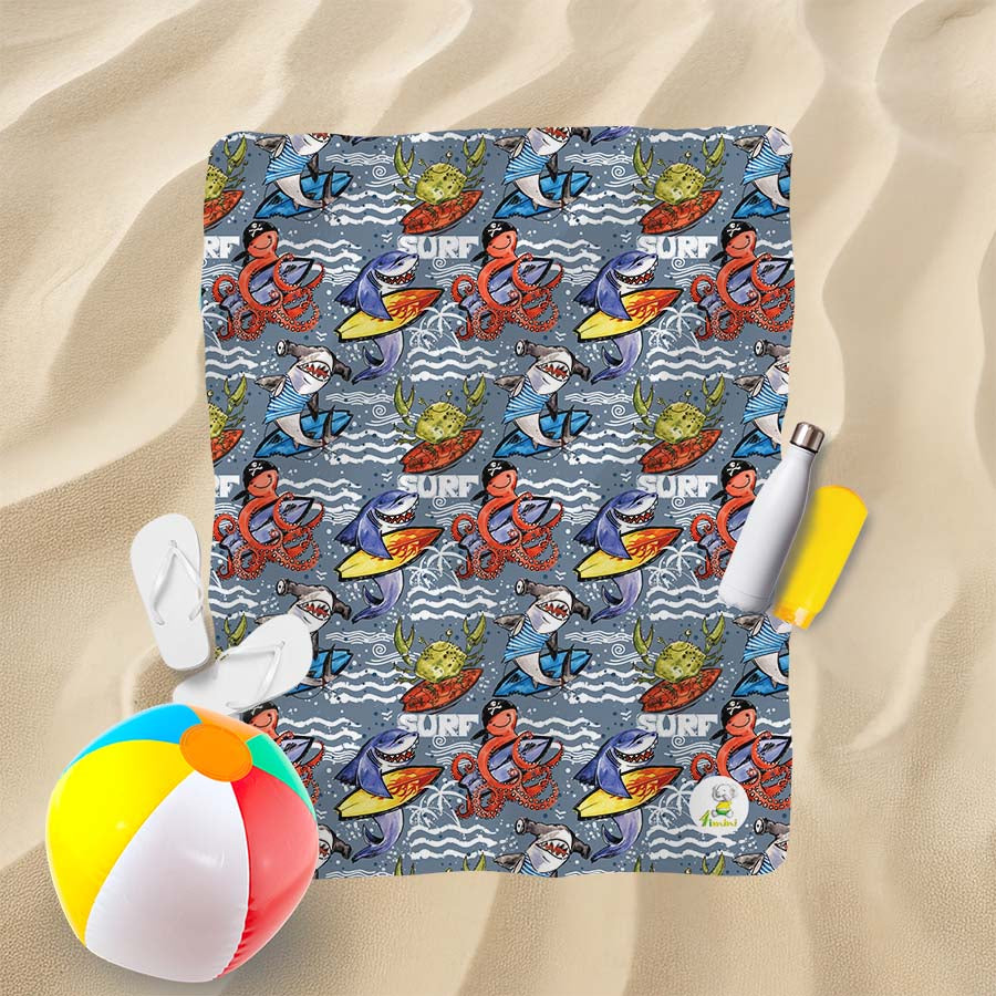 Serviette de plage - L'équipe de surf
