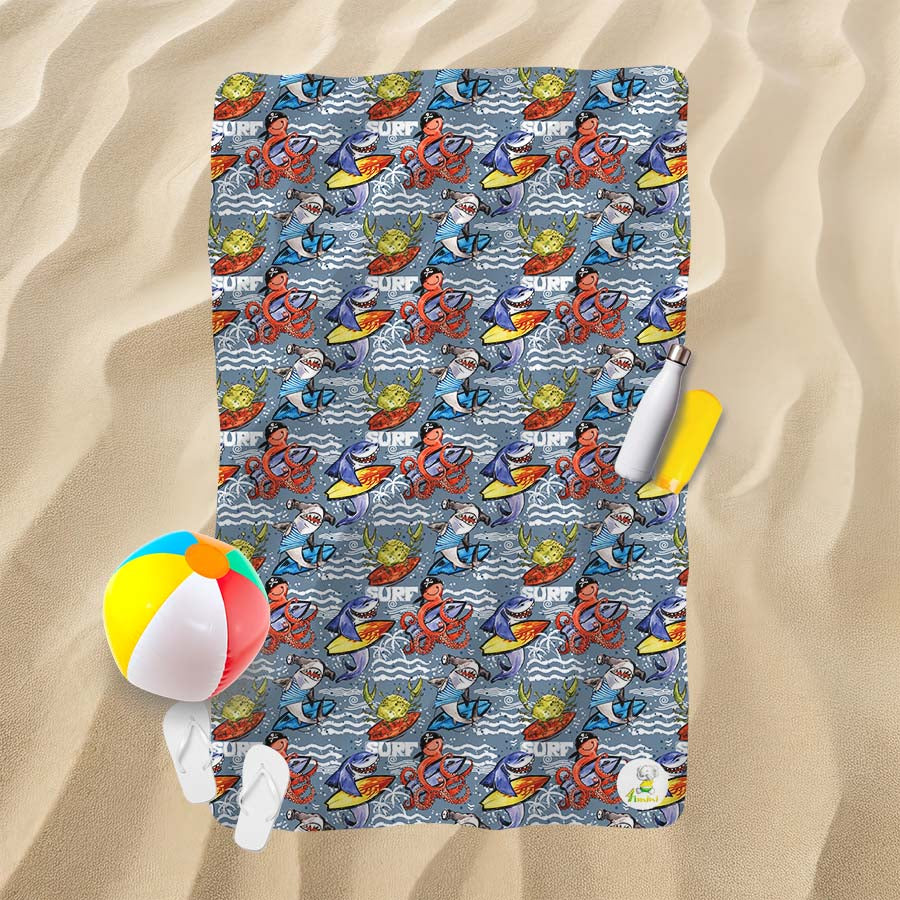 Serviette de plage - L'équipe de surf