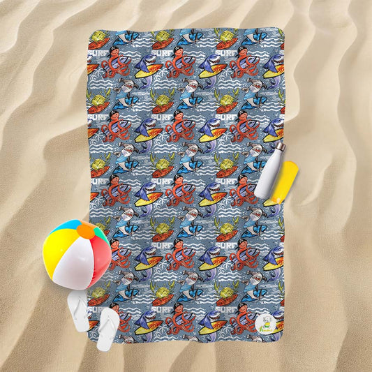 Serviette de plage - L'équipe de surf