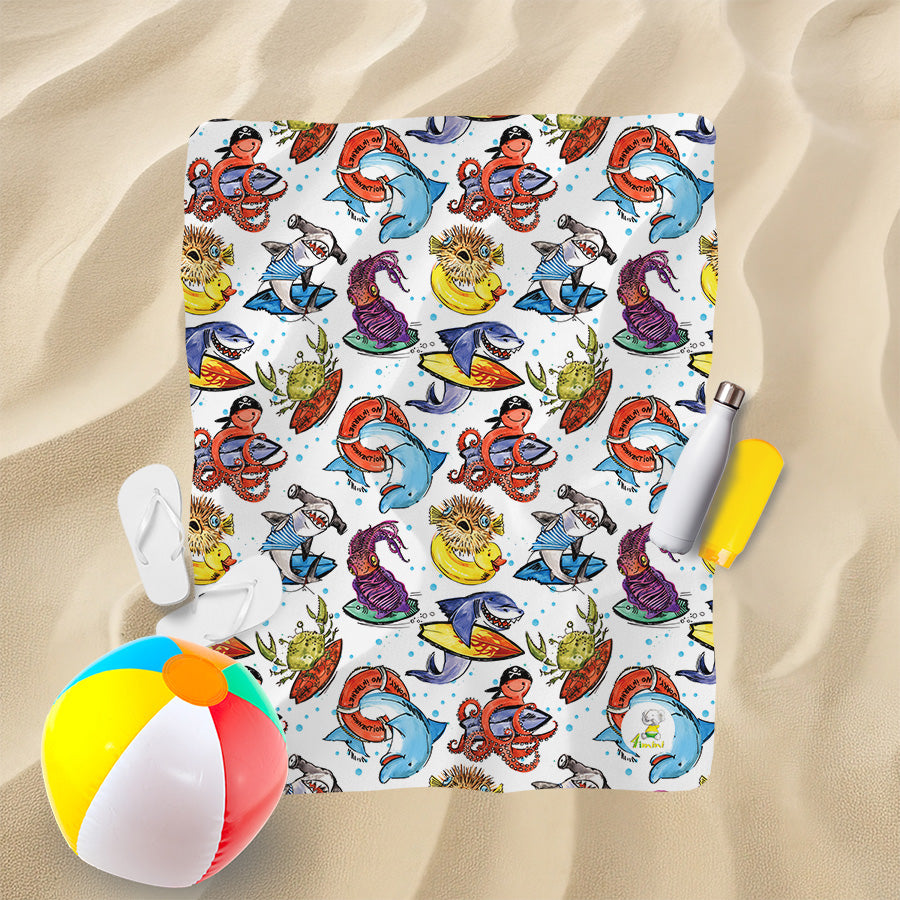 Serviette de plage - L'équipe de surf déconnecté