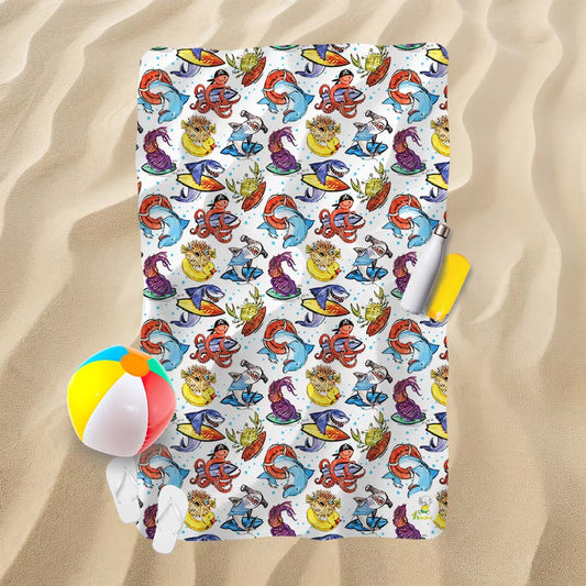Serviette de plage - L'équipe de surf déconnecté
