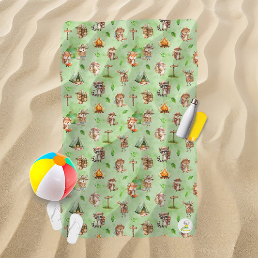 Serviette de plage - Les explorateurs de la forêt