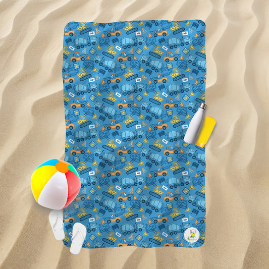 Serviette de plage - Les véhicules de chantier