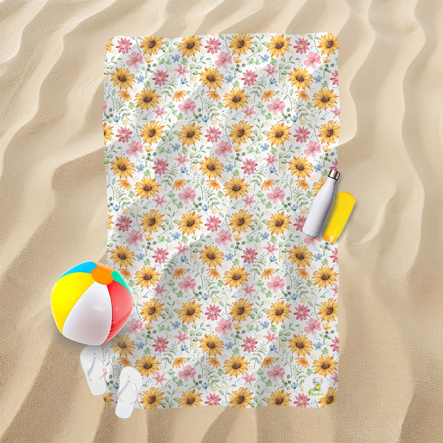 Serviette de plage - Poussée de soleils