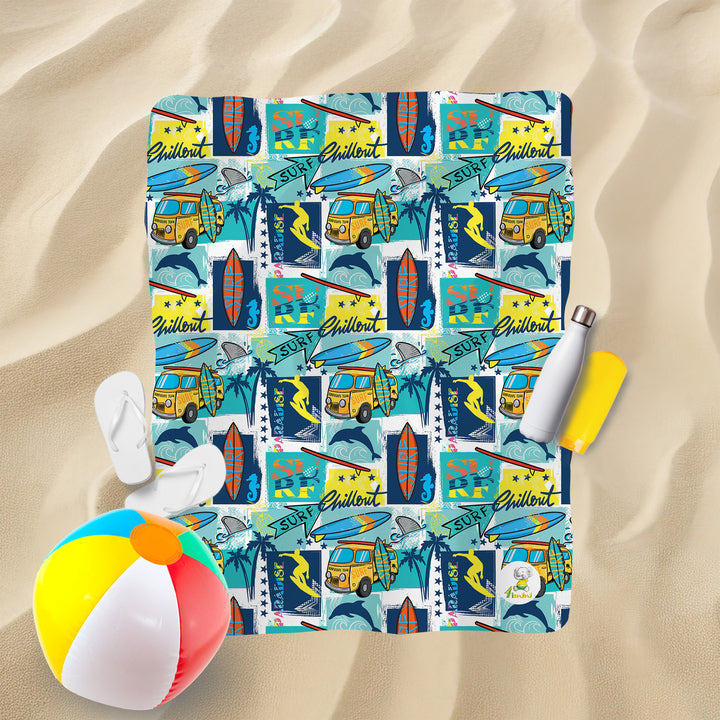 Serviette de plage - Voyage de surf