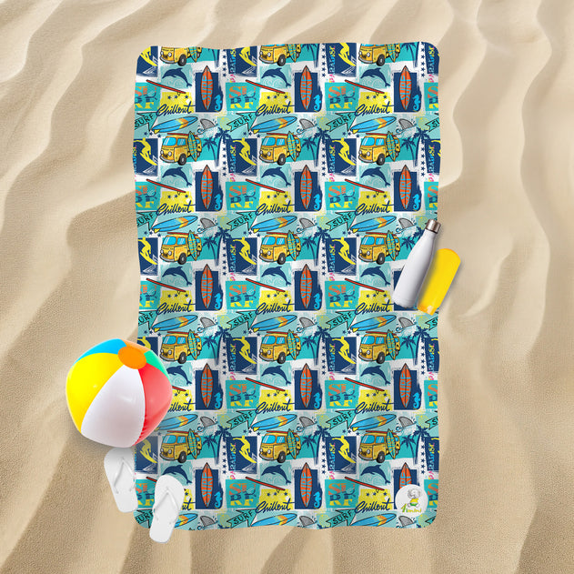 Serviette de plage - Voyage de surf