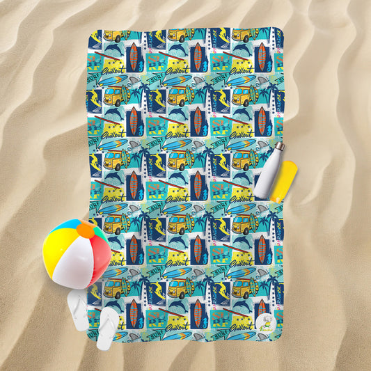 Serviette de plage - Voyage de surf