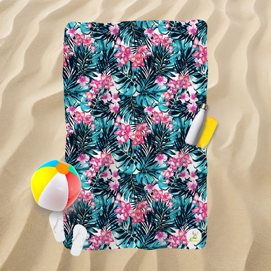 Serviette de plage - Fleur tropicale