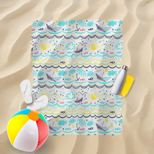 Il était un petit navire  - Petite serviette de plage