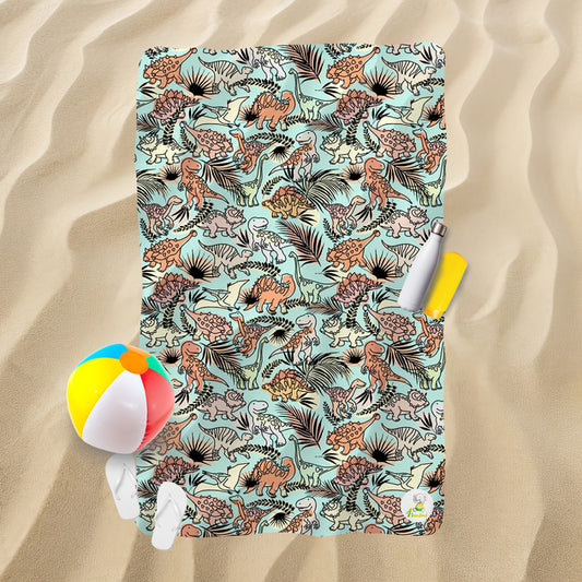 Serviette de plage - L'esquise de dino