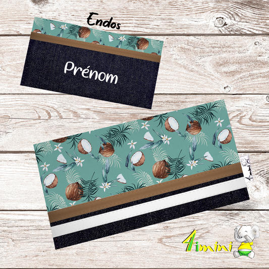 Protège carnet - Noix de coco tropicale