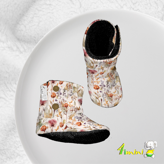 Pantoufles - Fleurs automnales