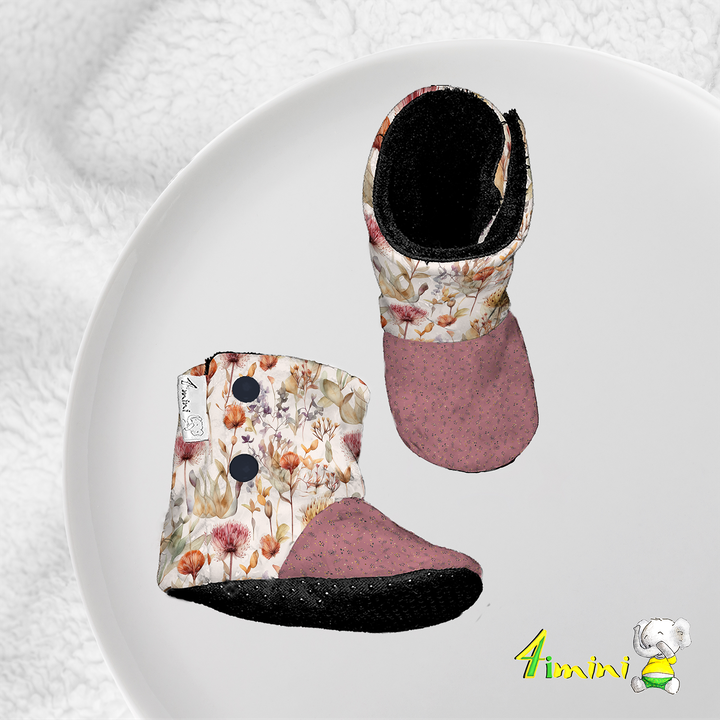 Pantoufles - Fleurs automnales