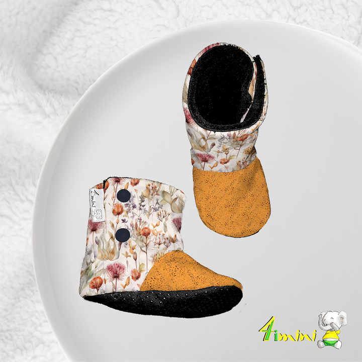 Pantoufles - Fleurs automnales