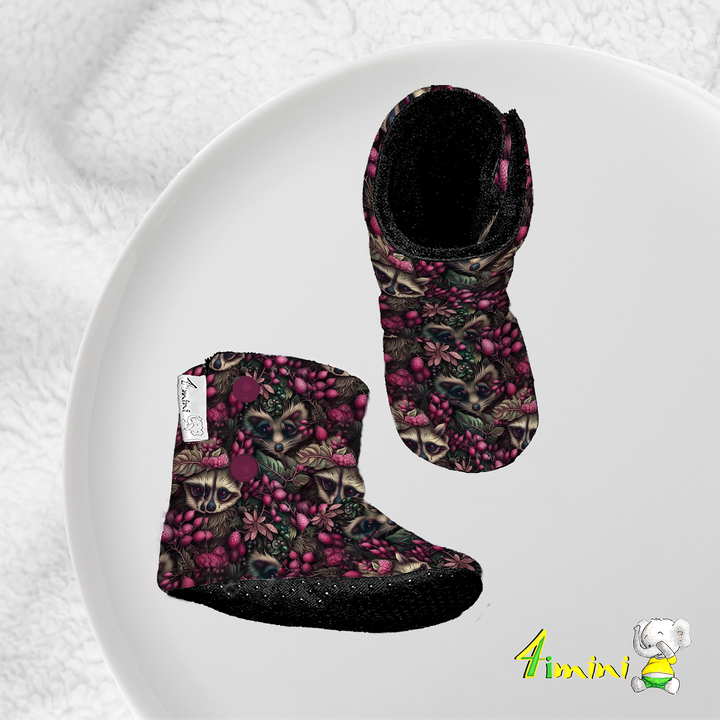 Pantoufles - Raton framboise